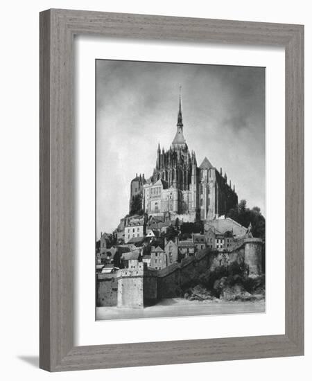 Mont Saint-Michel, Normandy, France, 1937-Martin Hurlimann-Framed Giclee Print