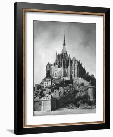 Mont Saint-Michel, Normandy, France, 1937-Martin Hurlimann-Framed Giclee Print