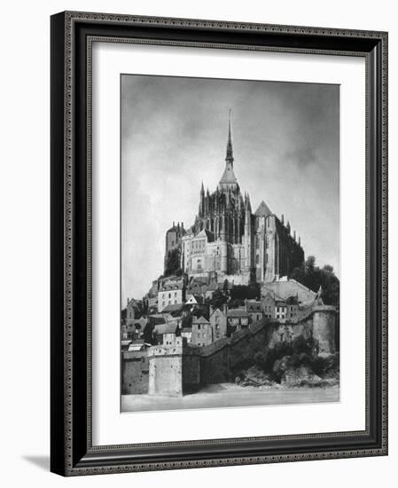 Mont Saint-Michel, Normandy, France, 1937-Martin Hurlimann-Framed Giclee Print