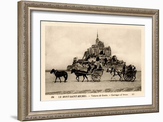 Mont-Saint-Michel, Normandy, France, Early 20th Century-null-Framed Giclee Print