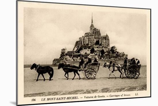 Mont-Saint-Michel, Normandy, France, Early 20th Century-null-Mounted Giclee Print
