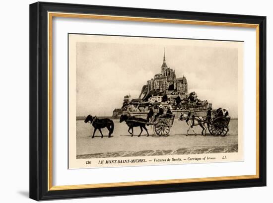 Mont-Saint-Michel, Normandy, France, Early 20th Century-null-Framed Giclee Print