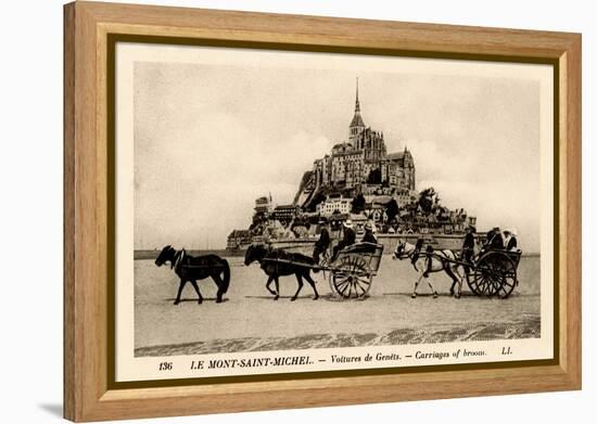 Mont-Saint-Michel, Normandy, France, Early 20th Century-null-Framed Premier Image Canvas