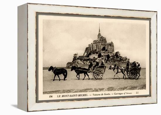 Mont-Saint-Michel, Normandy, France, Early 20th Century-null-Framed Premier Image Canvas
