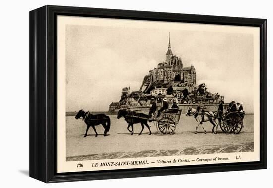 Mont-Saint-Michel, Normandy, France, Early 20th Century-null-Framed Premier Image Canvas