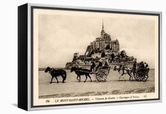 Mont-Saint-Michel, Normandy, France, Early 20th Century-null-Framed Premier Image Canvas