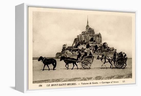 Mont-Saint-Michel, Normandy, France, Early 20th Century-null-Framed Premier Image Canvas