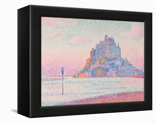Mont Saint-Michel, Setting Sun, 1897 (Oil on Canvas)-Paul Signac-Framed Premier Image Canvas