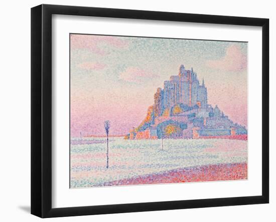 Mont Saint-Michel, Setting Sun, 1897 (Oil on Canvas)-Paul Signac-Framed Giclee Print