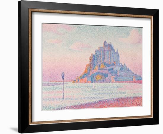 Mont Saint-Michel, Setting Sun, 1897 (Oil on Canvas)-Paul Signac-Framed Giclee Print