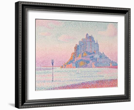 Mont Saint-Michel, Setting Sun, 1897 (Oil on Canvas)-Paul Signac-Framed Giclee Print