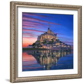 Mont Saint Michel Soir-Richard Harpum-Framed Art Print