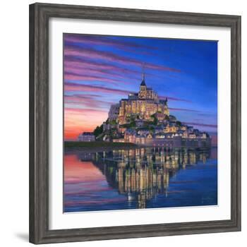 Mont Saint Michel Soir-Richard Harpum-Framed Art Print