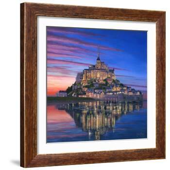Mont Saint Michel Soir-Richard Harpum-Framed Art Print