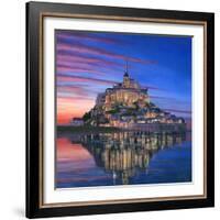 Mont Saint Michel Soir-Richard Harpum-Framed Art Print