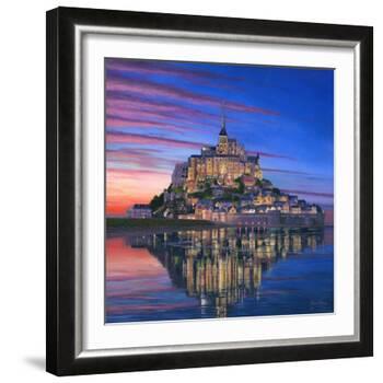 Mont Saint Michel Soir-Richard Harpum-Framed Art Print