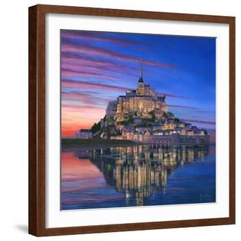 Mont Saint Michel Soir-Richard Harpum-Framed Art Print