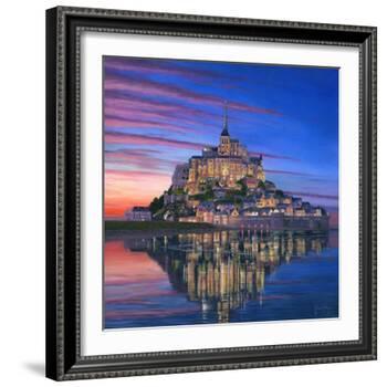 Mont Saint Michel Soir-Richard Harpum-Framed Art Print