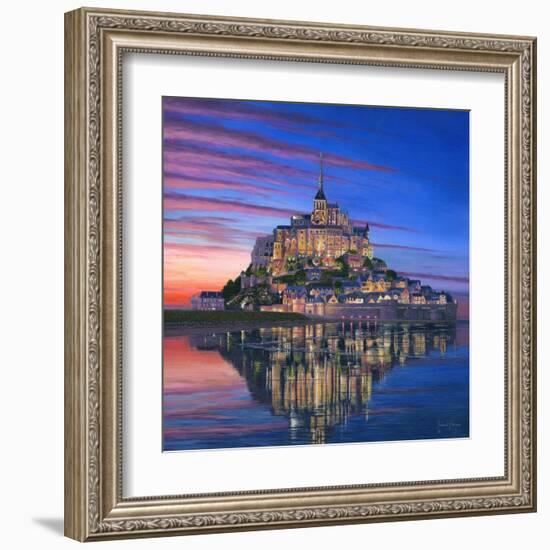 Mont Saint Michel Soir-Richard Harpum-Framed Art Print
