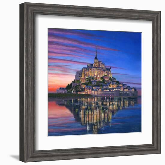 Mont Saint Michel Soir-Richard Harpum-Framed Art Print