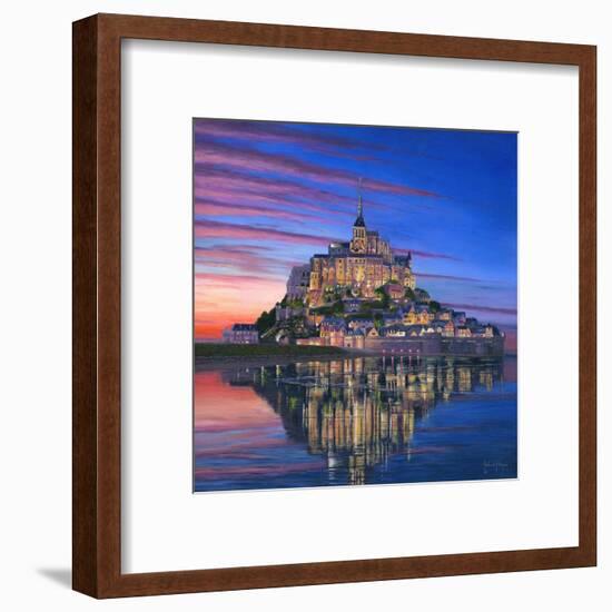 Mont Saint Michel Soir-Richard Harpum-Framed Art Print