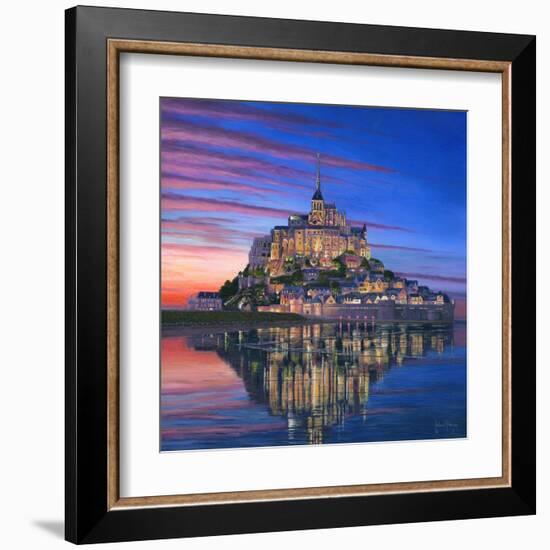 Mont Saint Michel Soir-Richard Harpum-Framed Art Print