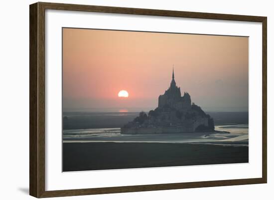 Mont Saint Michel Sunset-Philippe Manguin-Framed Photographic Print