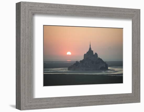 Mont Saint Michel Sunset-Philippe Manguin-Framed Photographic Print