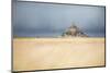 Mont Saint Michel under grey sky-Philippe Manguin-Mounted Photographic Print