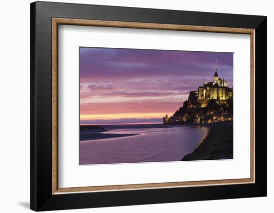 Mont Saint Michel, UNESCO World Heritage Site, Manche, Basse Normandy, France, Europe-Markus Lange-Framed Photographic Print