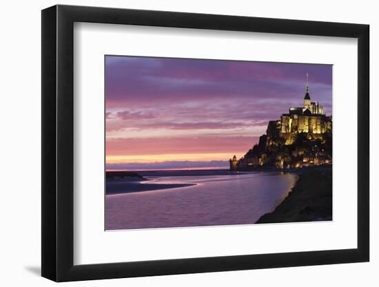 Mont Saint Michel, UNESCO World Heritage Site, Manche, Basse Normandy, France, Europe-Markus Lange-Framed Photographic Print