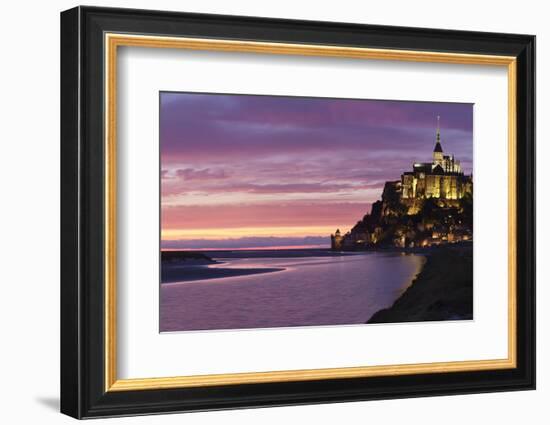 Mont Saint Michel, UNESCO World Heritage Site, Manche, Basse Normandy, France, Europe-Markus Lange-Framed Photographic Print