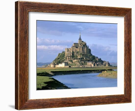 Mont Saint Michel, Unesco World Heritage Site, Manche, Normandy, France-Bruno Morandi-Framed Photographic Print