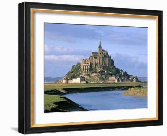 Mont Saint Michel, Unesco World Heritage Site, Manche, Normandy, France-Bruno Morandi-Framed Photographic Print