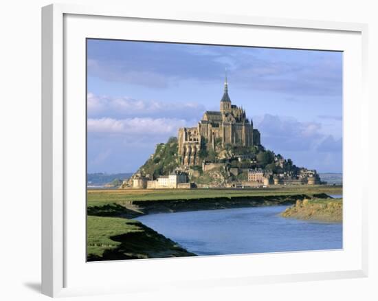 Mont Saint Michel, Unesco World Heritage Site, Manche, Normandy, France-Bruno Morandi-Framed Photographic Print