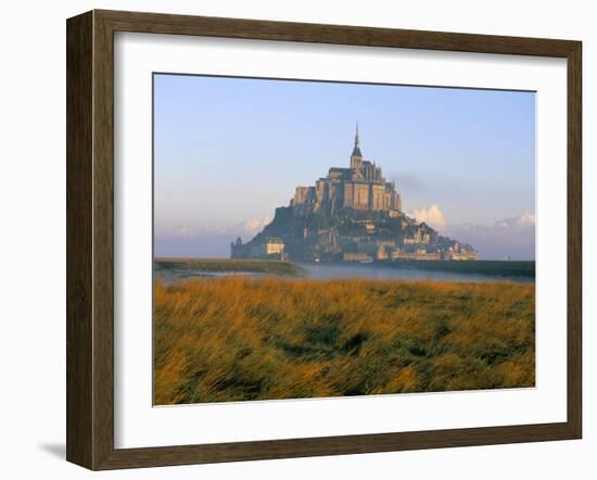 Mont Saint Michel, Unesco World Heritage Site, Manche, Normandy, France-Bruno Morandi-Framed Photographic Print