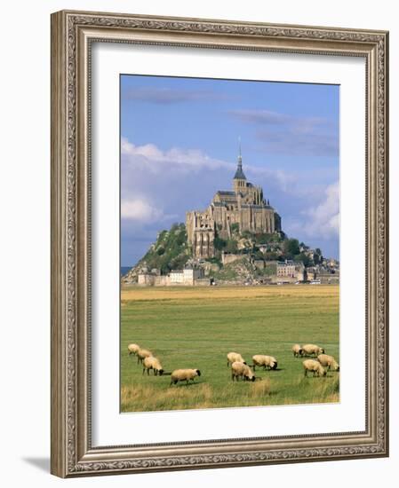 Mont Saint Michel, Unesco World Heritage Site, Manche, Normandy, France-Bruno Morandi-Framed Photographic Print