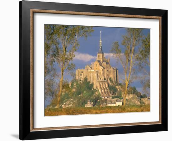 Mont Saint Michel, Unesco World Heritage Site, Manche, Normandy, France-Bruno Morandi-Framed Photographic Print