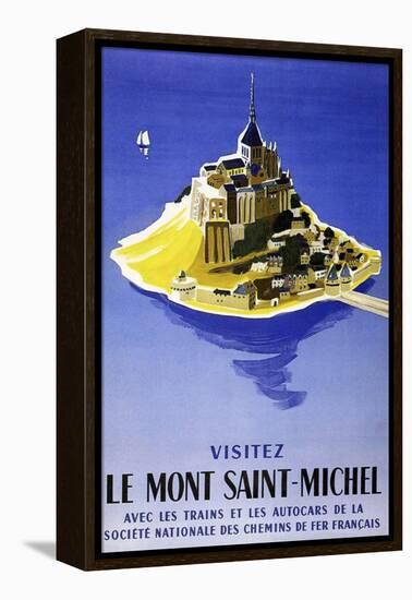 Mont Saint Michel-null-Framed Premier Image Canvas