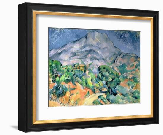 Mont Saint Victoire, 1900-Paul Cézanne-Framed Giclee Print