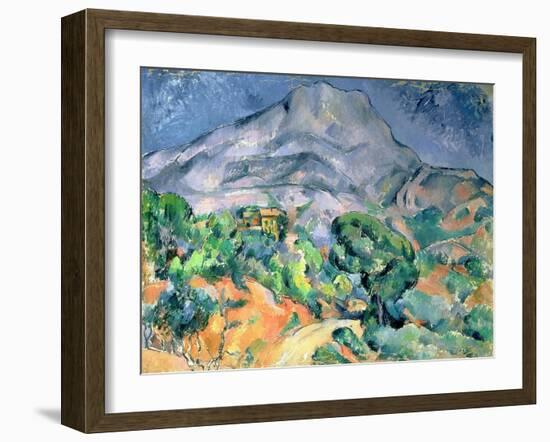 Mont Saint Victoire, 1900-Paul Cézanne-Framed Giclee Print