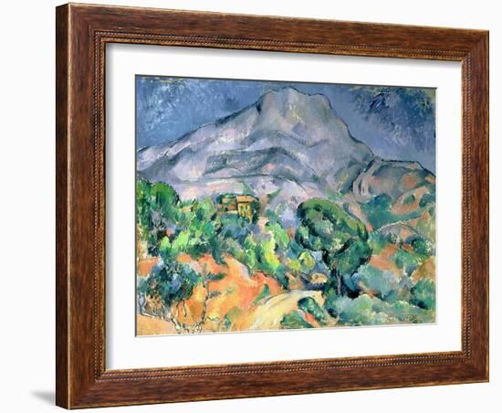 Mont Saint Victoire, 1900-Paul Cézanne-Framed Giclee Print