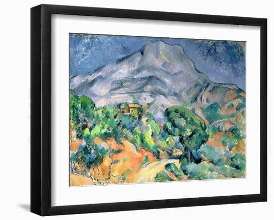 Mont Saint Victoire, 1900-Paul Cézanne-Framed Giclee Print