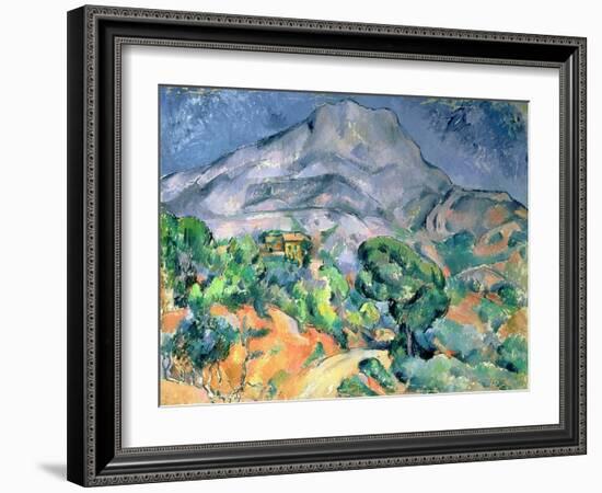 Mont Saint Victoire, 1900-Paul Cézanne-Framed Giclee Print