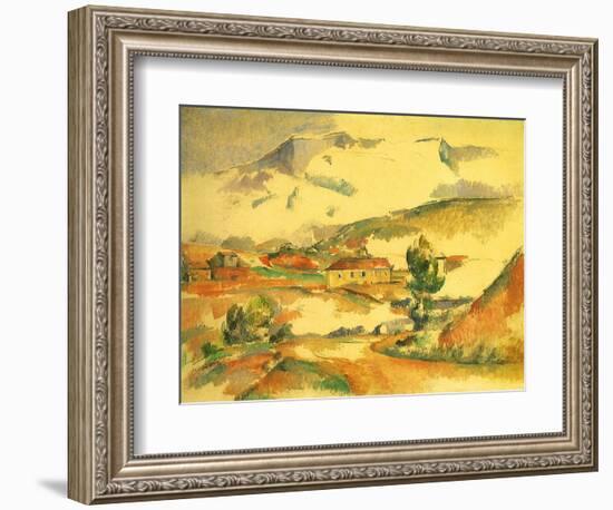 Mont Sainte-Victoire, 1887-Paul C?zanne-Framed Giclee Print