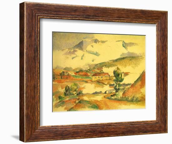 Mont Sainte-Victoire, 1887-Paul C?zanne-Framed Giclee Print