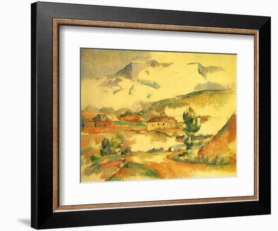 Mont Sainte-Victoire, 1887-Paul C?zanne-Framed Giclee Print