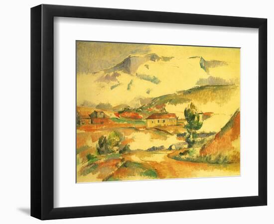 Mont Sainte-Victoire, 1887-Paul C?zanne-Framed Giclee Print