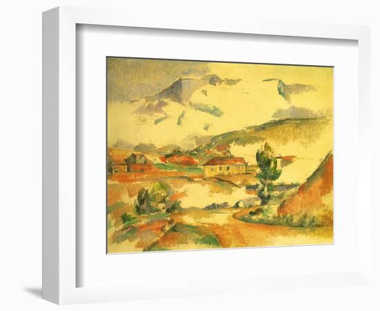 Mont Sainte-Victoire, 1887-Paul C?zanne-Framed Giclee Print