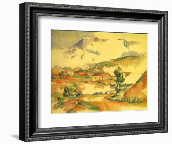 Mont Sainte-Victoire, 1887-Paul C?zanne-Framed Giclee Print